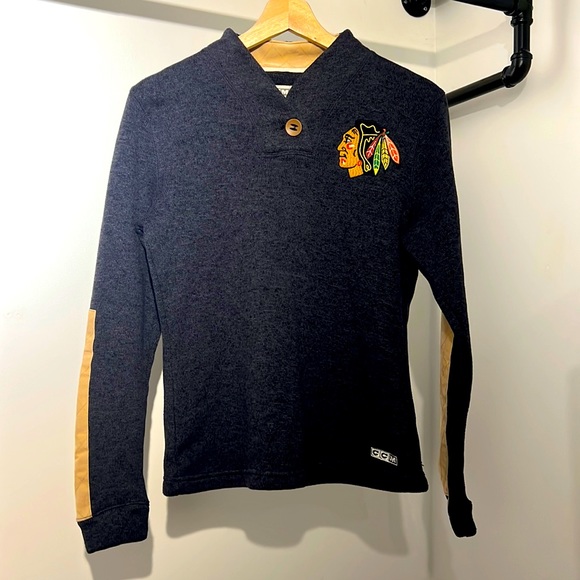 Chicago Blackhawks CCM authentic Pullover Sweater NWOT - Picture 2 of 11